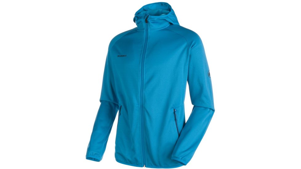 Mammut Go Far ML Hooded Jacket - Men's-Atlantic Melange-Small