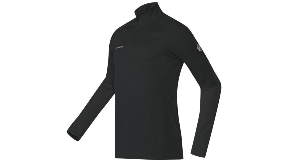 Mammut Go Warm Zip Longsleeve - Mens-Black-Large