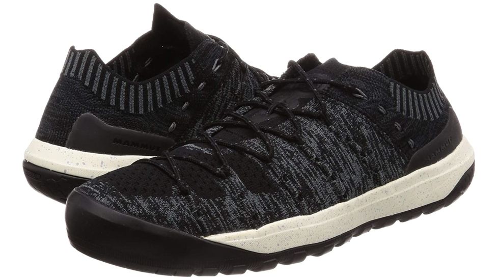 Mammut Hueco Knit Low Approach Shoe - Mens, Black/Titanium, 8.5, 3020-06190-0486-1075