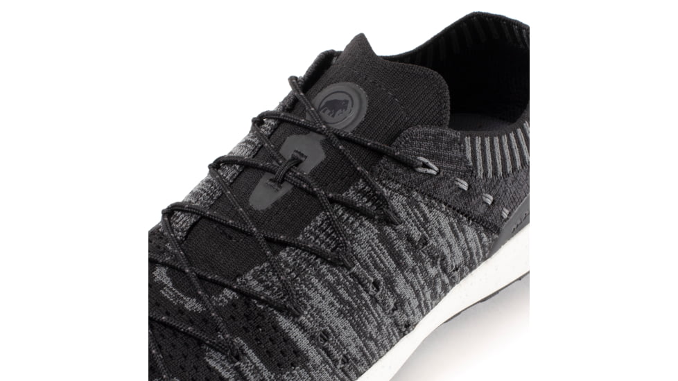 Mammut Hueco Knit Low Approach Shoe - Mens, Black/Titanium, 8, 3020-06190-0486-1070
