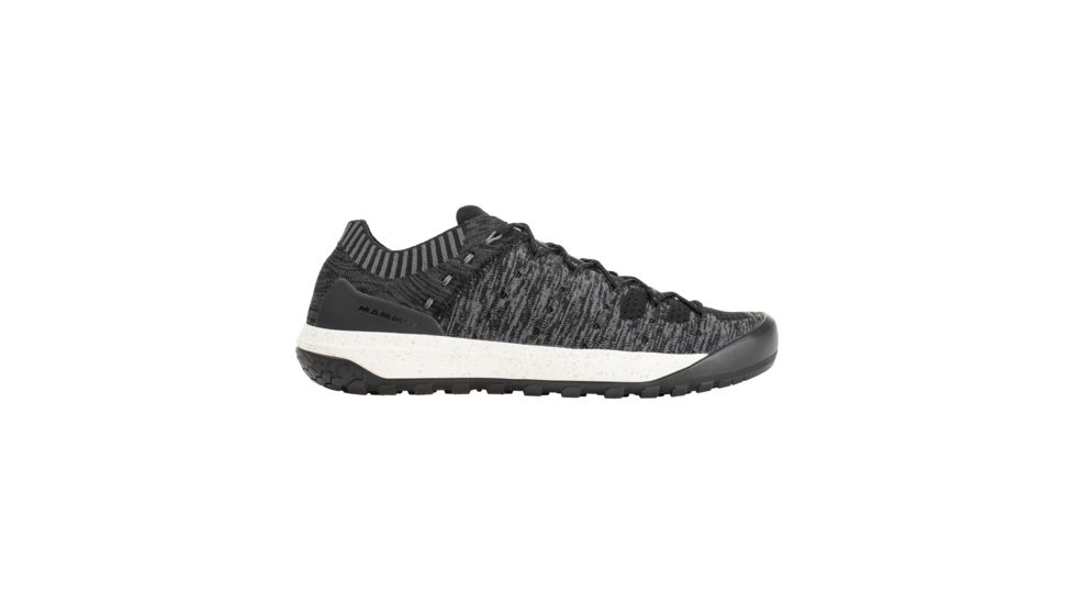 Mammut Hueco Knit Low Approach Shoe - Mens, Black/Titanium, 8, 3020-06190-0486-1070