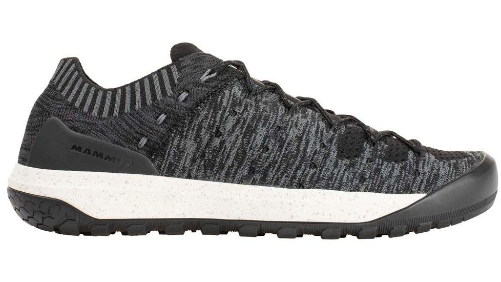 Mammut Hueco Knit Low Approach Shoes - Mens, Black/Titanium, 9.5 US, 3020-06190-0486-1085