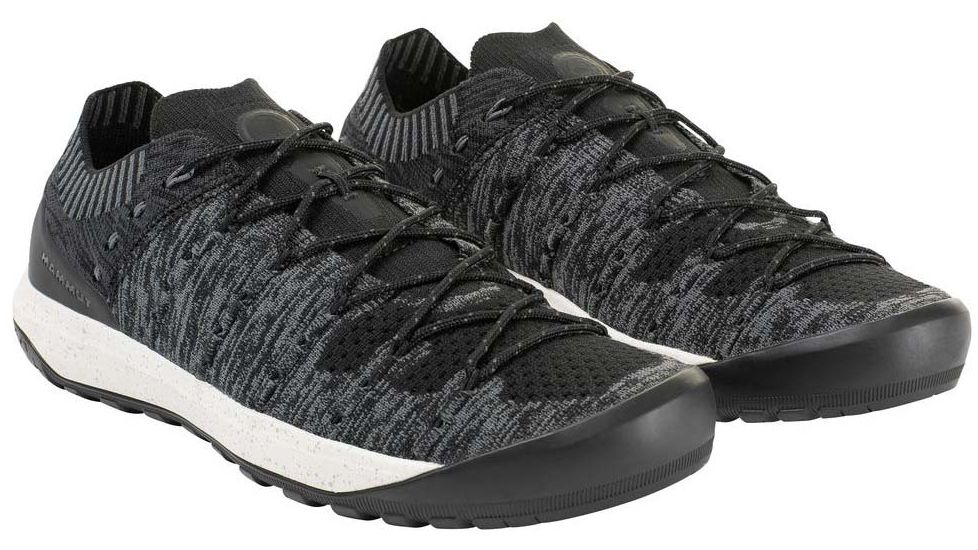 Mammut Hueco Knit Low Approach Shoes - Mens, Black/Titanium, 9.5 US, 3020-06190-0486-1085