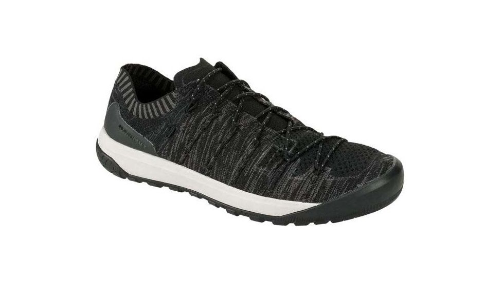 Mammut Hueco Knit Low Approach Shoes - Mens, Black/Titanium, 9.5 US, 3020-06190-0486-1085