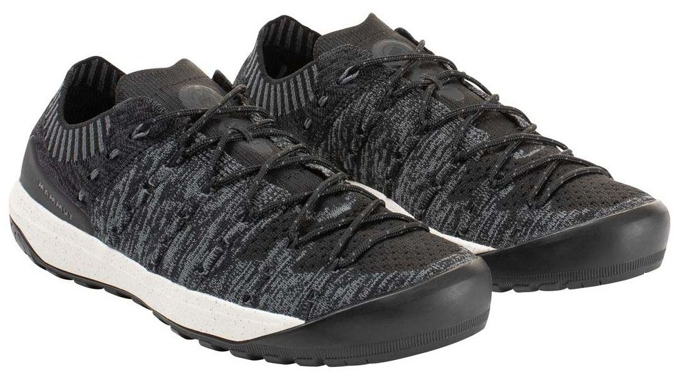 Mammut Hueco Knit Low Approach Shoes - Womens, Black/Titanium, 8.5 US, 3020-06200-0486-1070
