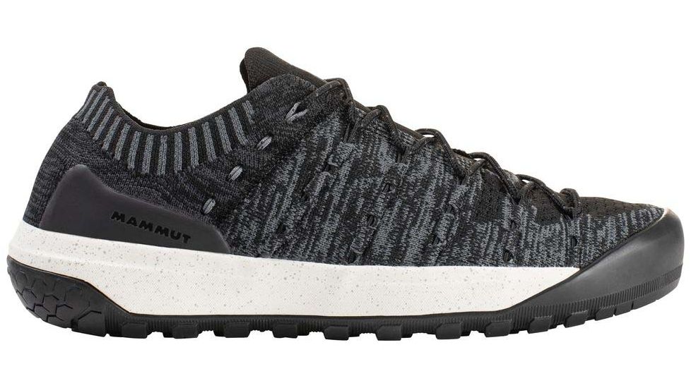 Mammut Hueco Knit Low Approach Shoes - Womens, Black/Titanium, 8.5 US, 3020-06200-0486-1070