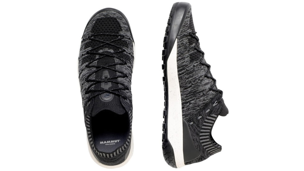 Mammut Hueco Knit Low Shoes, Black/Titanium, 7.5, 3020-06190-0486-1065