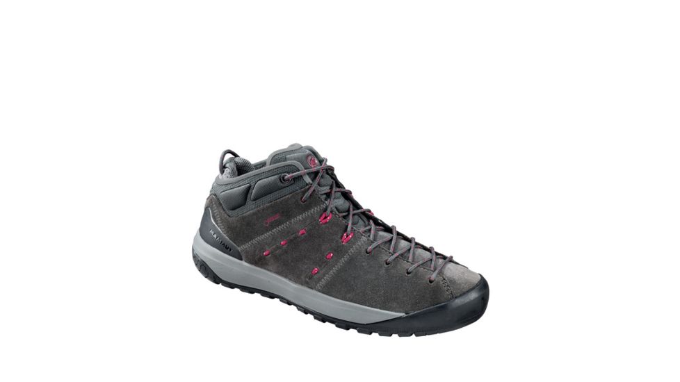 Demo, Mammut Women's Hueco Mid GTX MUSTER Shoes, Graphite - Beet, 7, 305000071002081000-DEMO