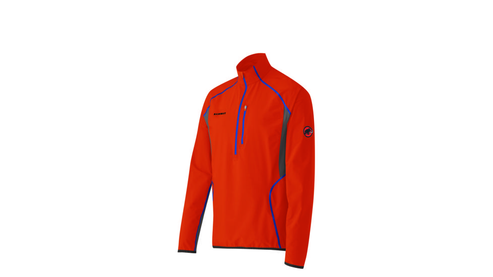 Mammut Jarvis Zip Pull - Men's-Small-Dark Orange / Dark Oak