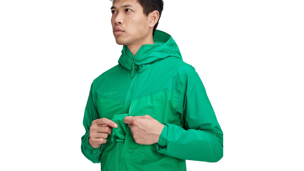 Mammut Kento Light HS Hooded Jacket - Mens, Light Emerald/Dark Light Emerald, Medium, 1010-27760-40113-114