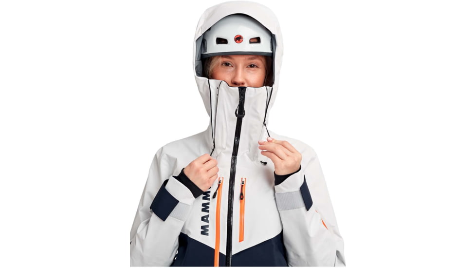 Mammut La Liste Pro HS Hooded Jacket - Womens, Marine/Bright White, Extra Large, 1010-28250-50356-116