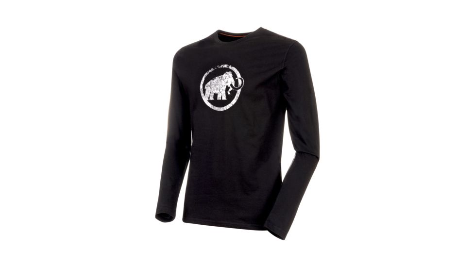 Mammut Logo Longsleeve - Mens, Black, Medium, 1016-00530-0001-114
