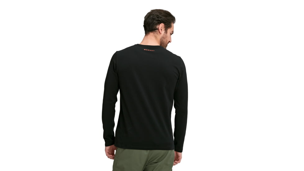 Mammut Logo Longsleeve - Mens, Black, Extra Large, 1016-00870-0001-116