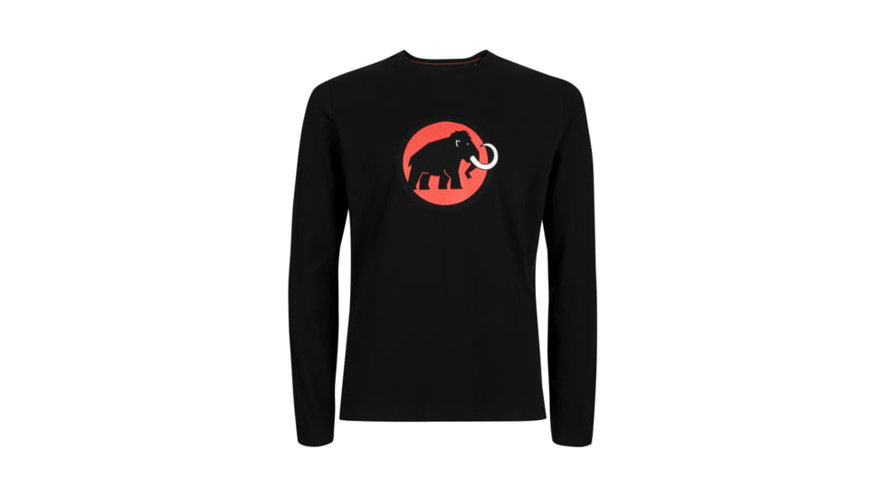 Mammut Logo Longsleeve - Mens, Black, Extra Large, 1016-00870-0001-116