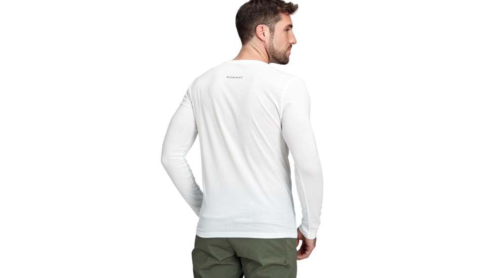 Mammut Logo Longsleeve - Mens, Bright White, Large, 1016-00870-00229-115