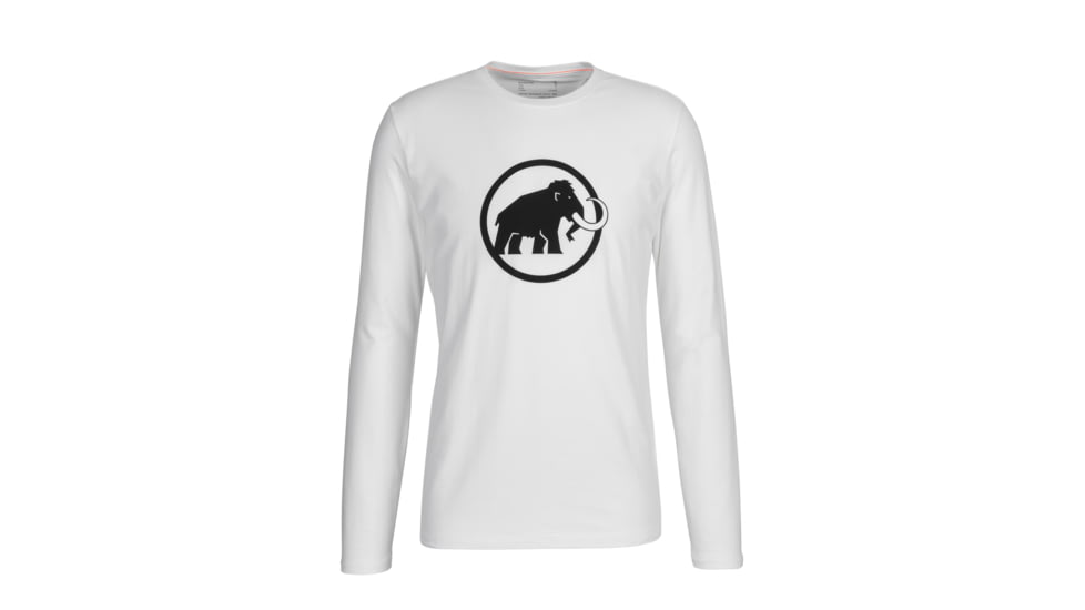 Mammut Logo Longsleeve - Mens, Bright White, Large, 1016-00870-00229-115