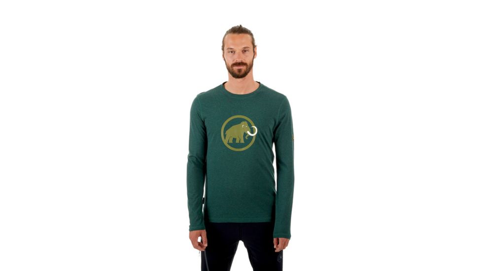 Mammut Logo Longsleeve - Mens, Dark Teal Melange, XXL, 1041-07081-4999-117