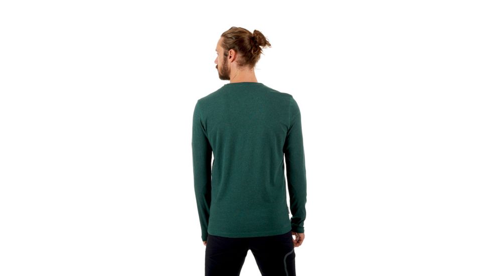 Mammut Logo Longsleeve - Mens, Dark Teal Melange, XXL, 1041-07081-4999-117