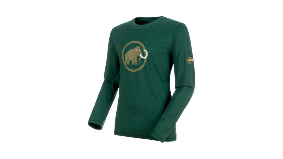 Mammut Logo Longsleeve - Mens, Dark Teal Melange, XXL, 1041-07081-4999-117