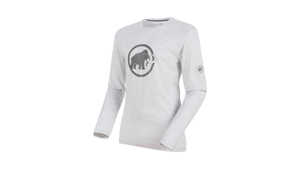 Mammut Logo Longsleeve - Mens, Marble Melange, S, 1041-07081-00106-113