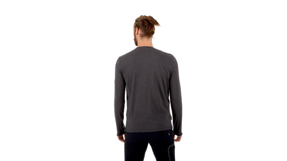 Mammut Logo Longsleeve - Mens, Phantom Melange, 3XL, 1041-07081-00158-118