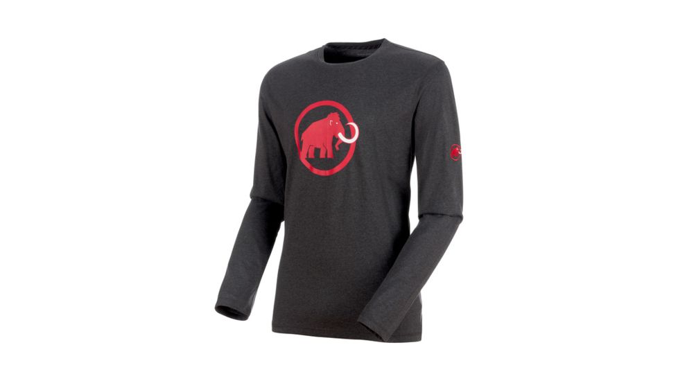 Mammut Logo Longsleeve - Mens, Phantom Melange, 3XL, 1041-07081-00158-118