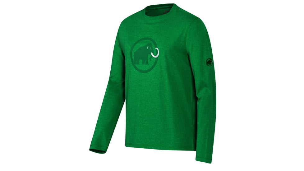 Logo Longsleeve - Mens-Pine Melange-Small