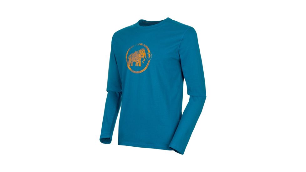 Mammut Logo Longsleeve - Mens, Sapphire, Small, 1016-00530-50226-113