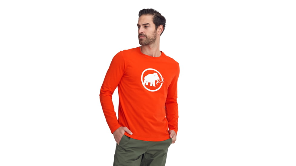 Mammut Logo Longsleeve - Mens, Spicy, Medium, 1016-00870-3445-114