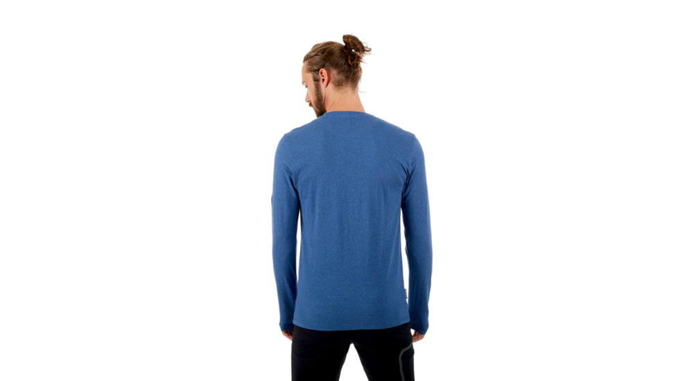 Mammut Logo Longsleeve - Mens, Ultramarine Melange, S, 1041-07081-5968-113