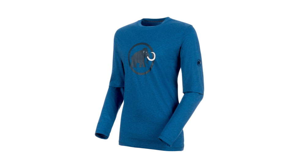 Mammut Logo Longsleeve - Mens, Ultramarine Melange, S, 1041-07081-5968-113