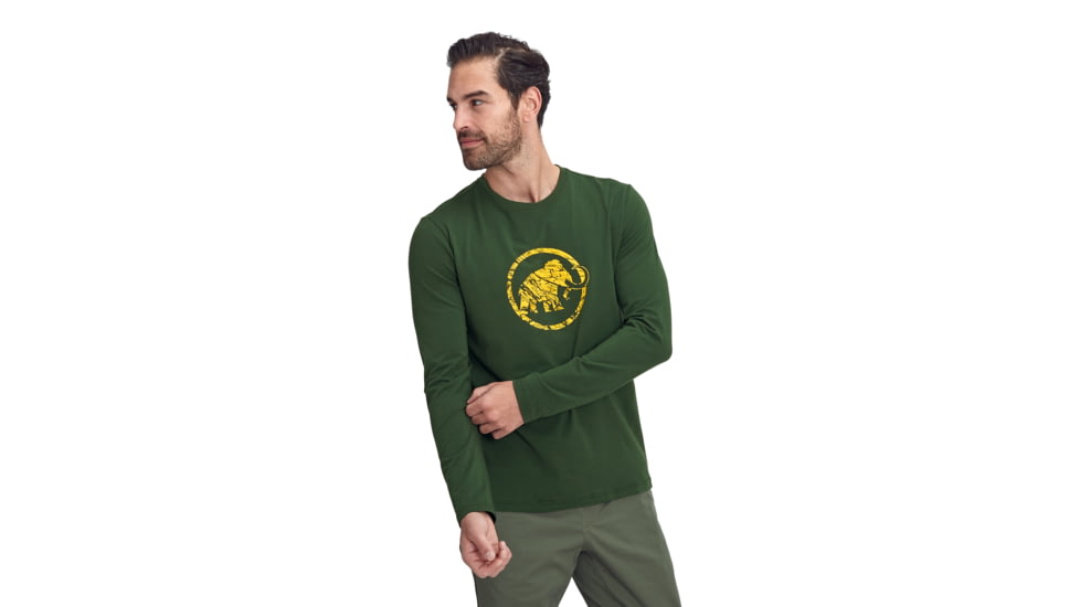 Mammut Logo Longsleeve - Mens, Woods, Large, 1016-00870-40135-115
