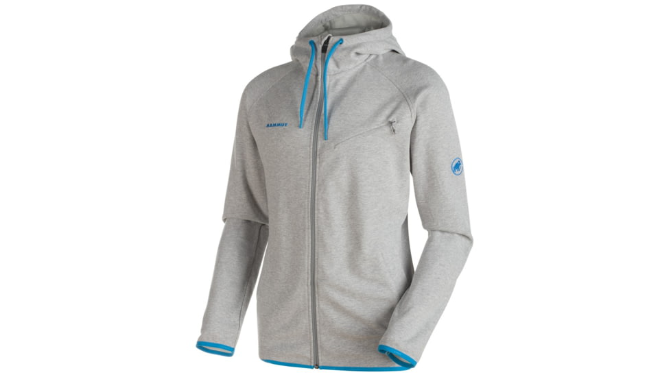Mammut Logo ML Hooded Jacket - Men's-Granit Melange-Medium