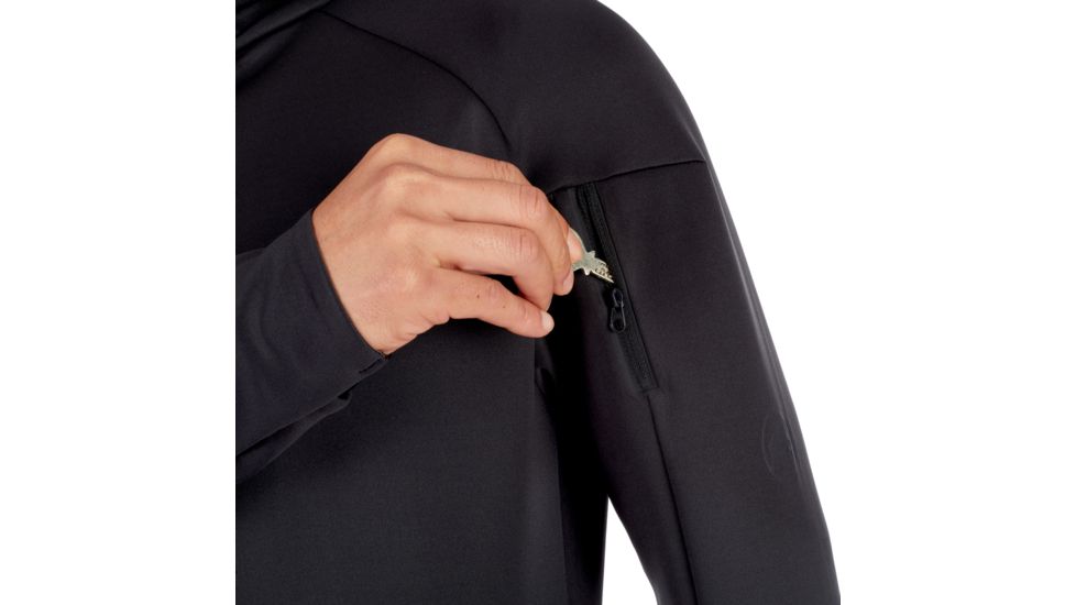 Mammut Logo ML Hooded Jacket - Mens, Black Mlange, Extra Large, 1014-00770-0033-116