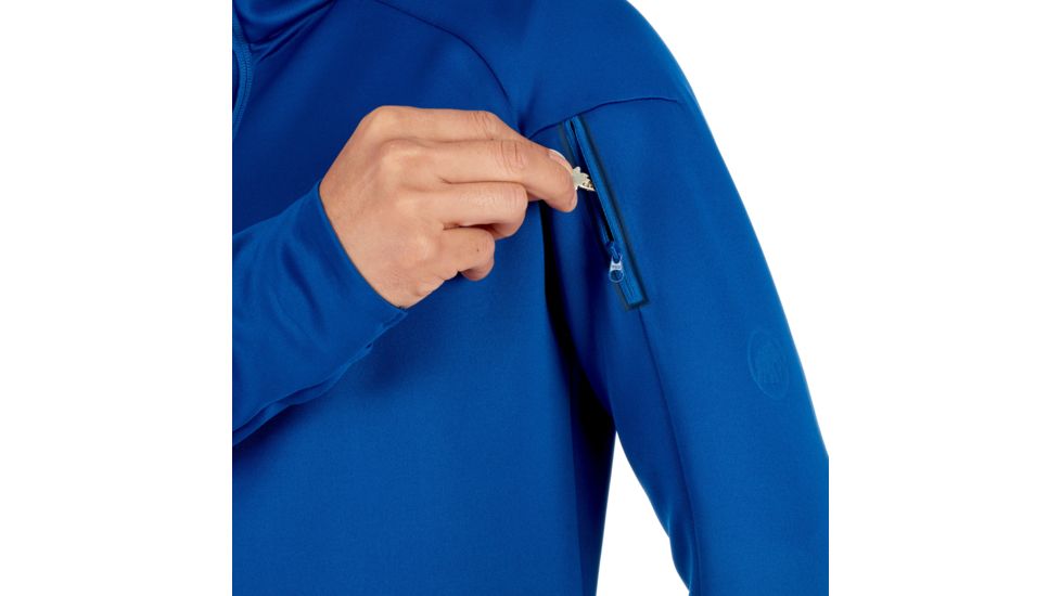 Mammut Logo ML Hooded Jacket - Mens, Surf Melange, Large, 1014-00770-50140-115