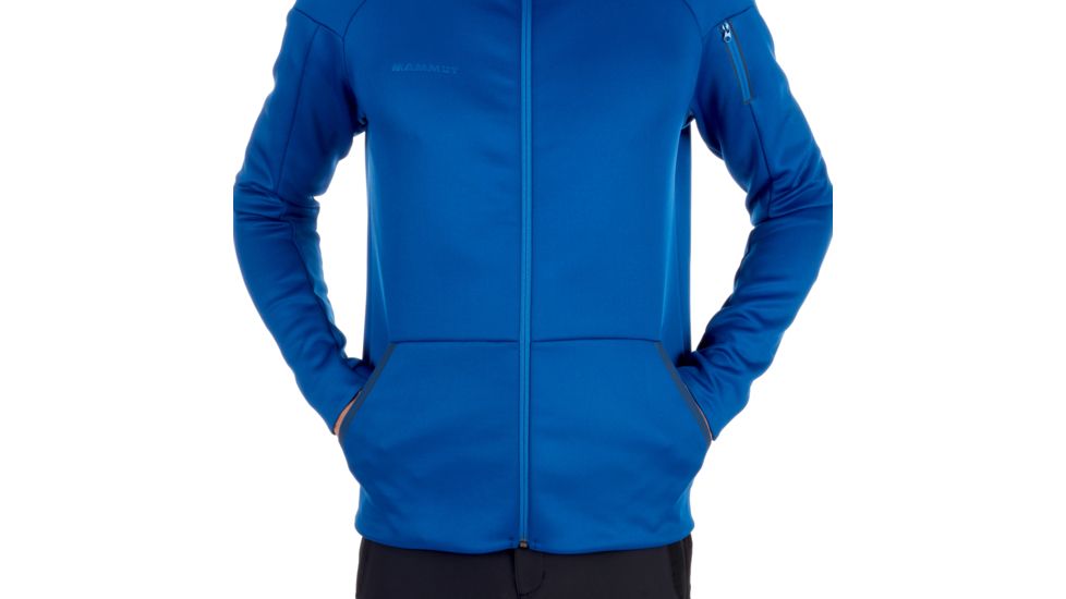Mammut Logo ML Hooded Jacket - Mens, Surf Melange, Large, 1014-00770-50140-115