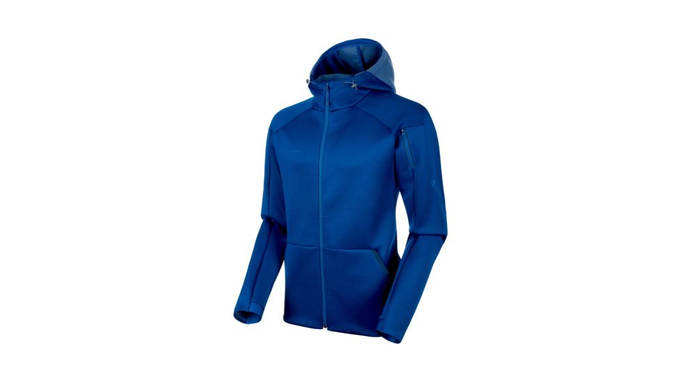 Mammut Logo ML Hooded Jacket - Mens, Surf Melange, Small, 1014-00770-50140-113