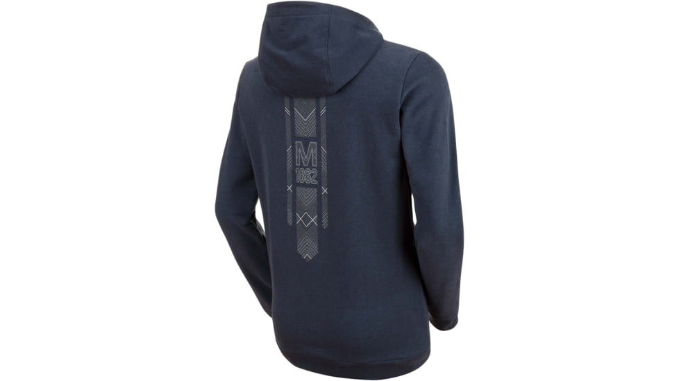 Mammut Logo ML Hoody - Mens, Peacoat Melange Prt3, Large, 1014-02140-50168-115