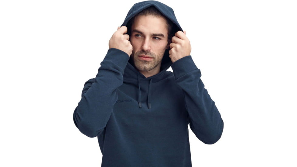 Mammut Logo ML Hoody - Mens, Peacoat Melange Prt3, Large, 1014-02140-50168-115