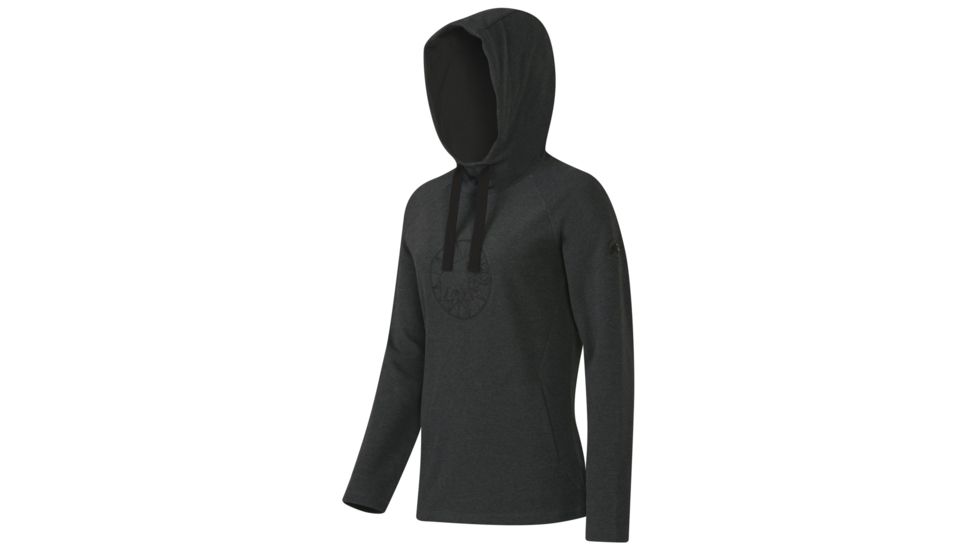 Mammut Logo ML Hoody - Women's-Graphite Melange/Black-Large