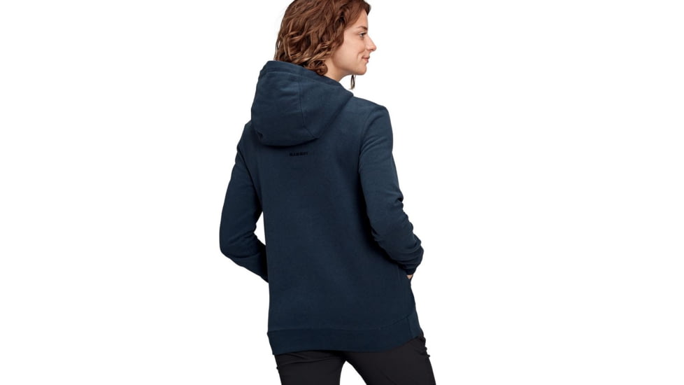 Mammut Logo ML Hoody - Women's, Marine Melange PRT4, Small, 1014-02151-50422-113