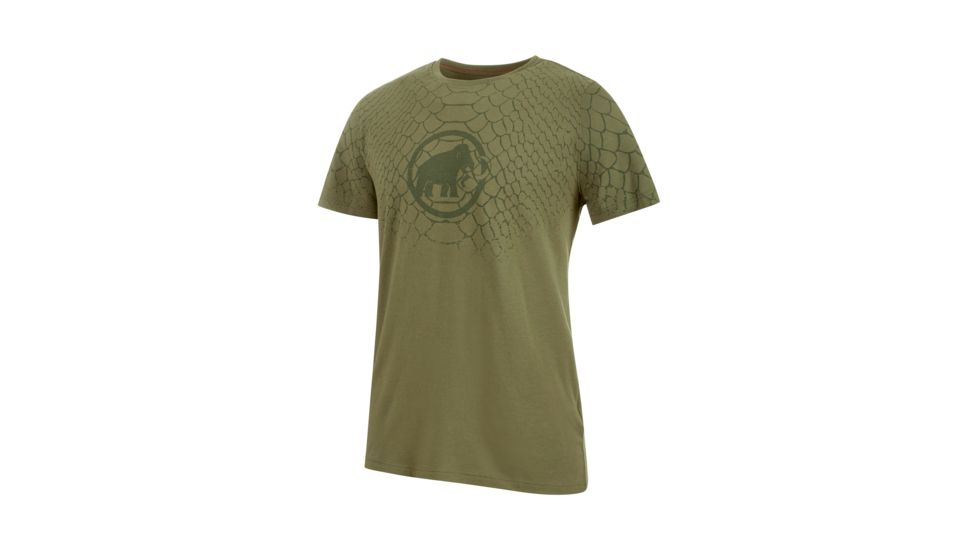 Mammut Logo T-Shirt - Mens, Olive Prt1, Small, 1017-07292-40079-113