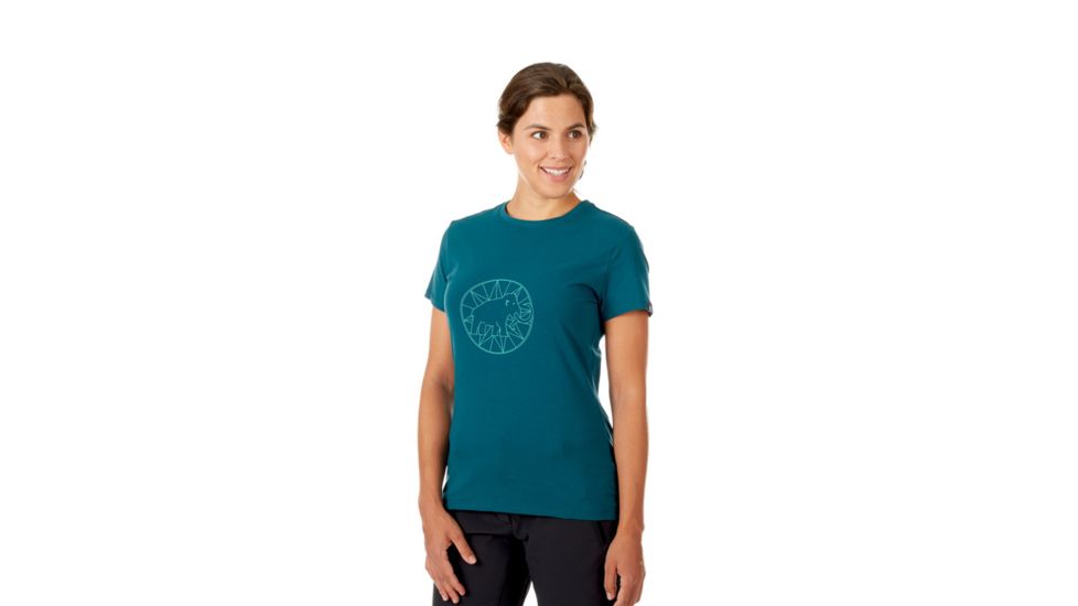 Mammut Logo T-Shirt - Womens, Teal, S, 1041-06541-7094-113