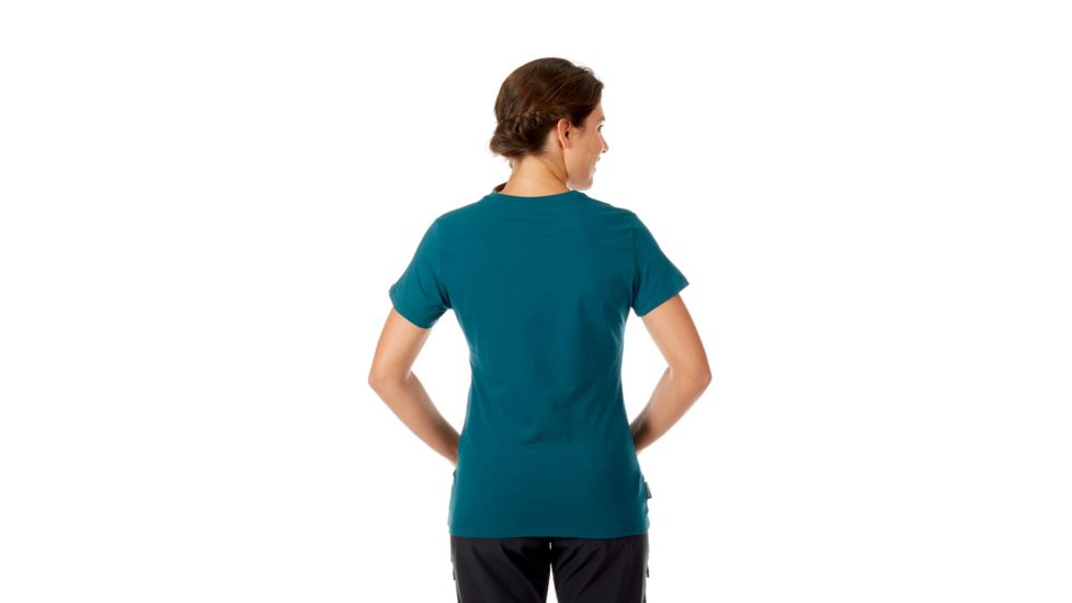 Mammut Logo T-Shirt - Womens, Teal, S, 1041-06541-7094-113