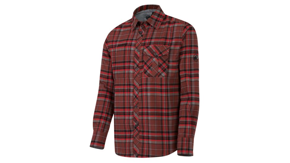 Mammut Lugano Shirt - Men's-Andorra/Dark Inferno-Small