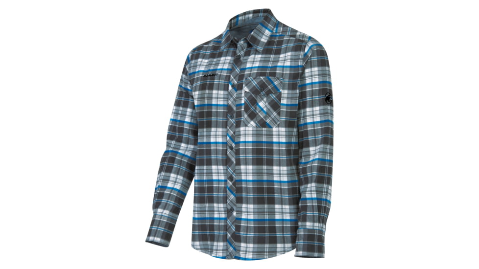Mammut Lugano Shirt - Mens-Graphite/Imperial-X-Large