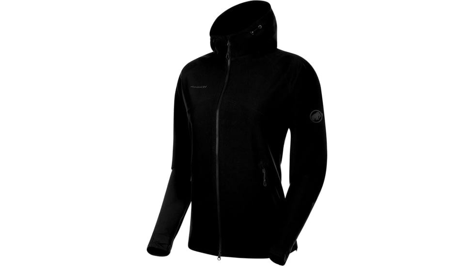 Mammut Macun Softshell Hooded Jacket - Women's, Medium, Black, 1011-00510-0001-114