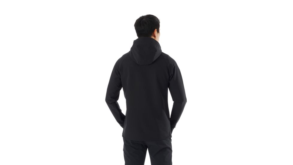 Mammut Macun SO Hooded Jacket - Mens, Black, Medium, 1011-00500-0001-114
