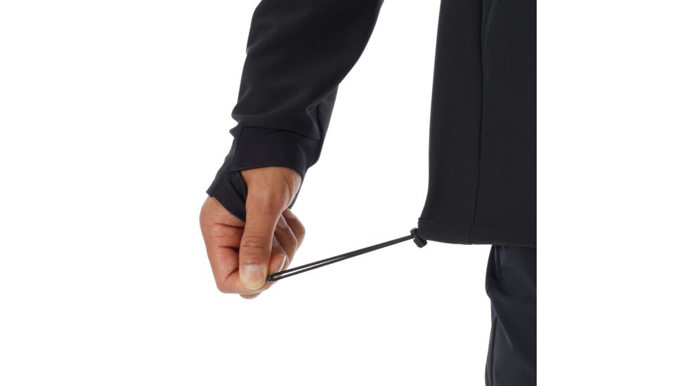 Mammut Macun SO Hooded Jacket - Mens, Black, Medium, 1011-00500-0001-114