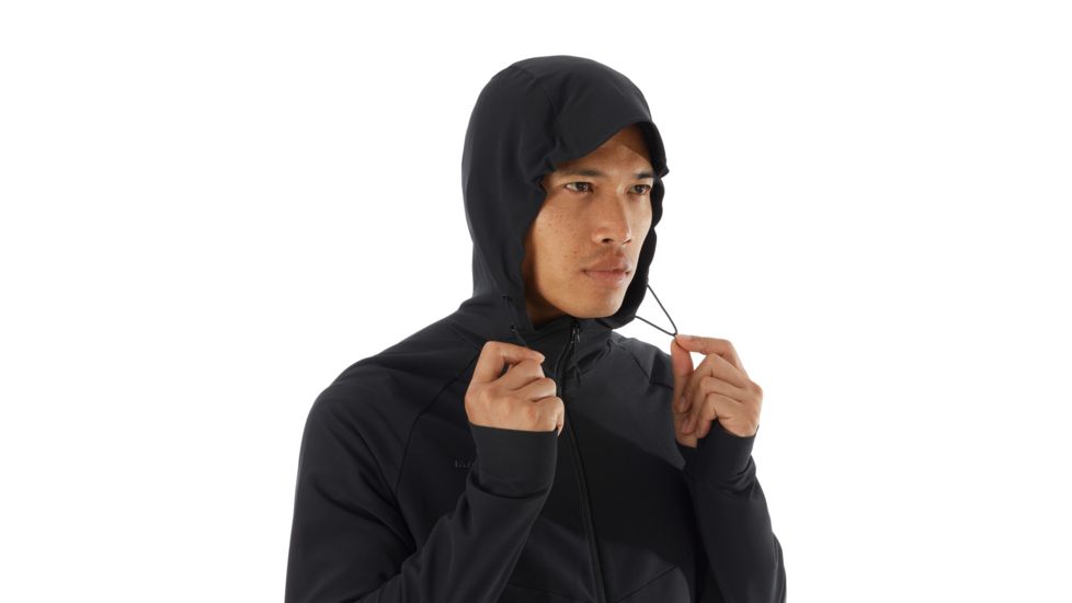 Mammut Macun SO Hooded Jacket - Mens, Black, Medium, 1011-00500-0001-114